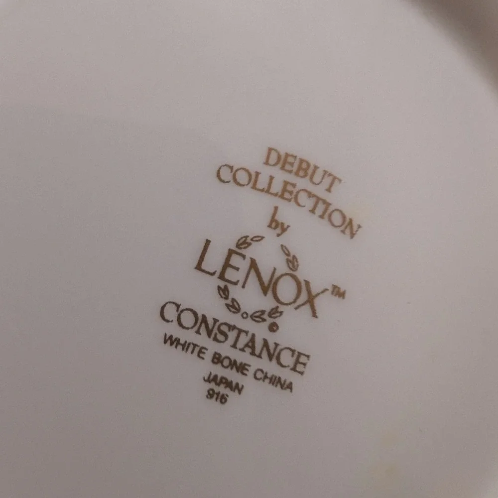Lenox Constance Debut Collection Sugar Bowl W Lid Fine‎ Bone China Floral Gold